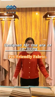 Designed for the era of co-living Pet-Friendly Fabric.